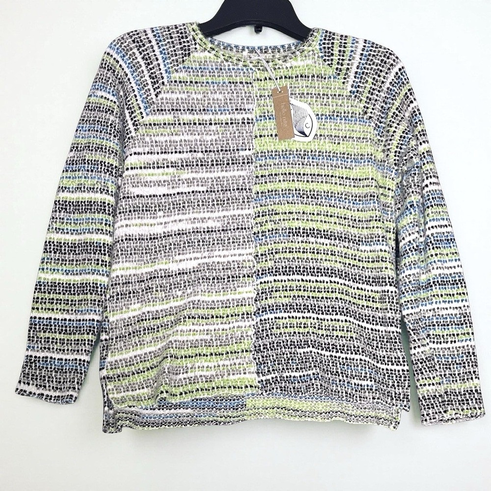 Hello Nite Oversized Sweater Size Women's XS‎ Raglan Sleeve Colorful Spring NWT